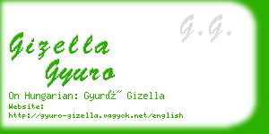 gizella gyuro business card